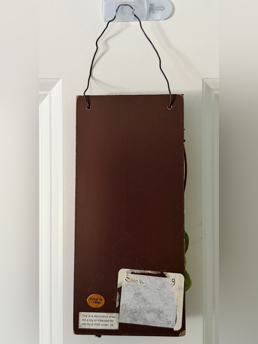 Rustic Brown and Cream 'If You Sprinkle' Wall Sign for Bathroom - Picture 3 of 3